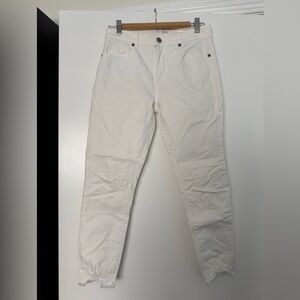 LOFT Women's White Skinny Jeans